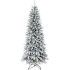 Slim Snow-covered Christmas tree 210cm Giulia Grillo - 1
