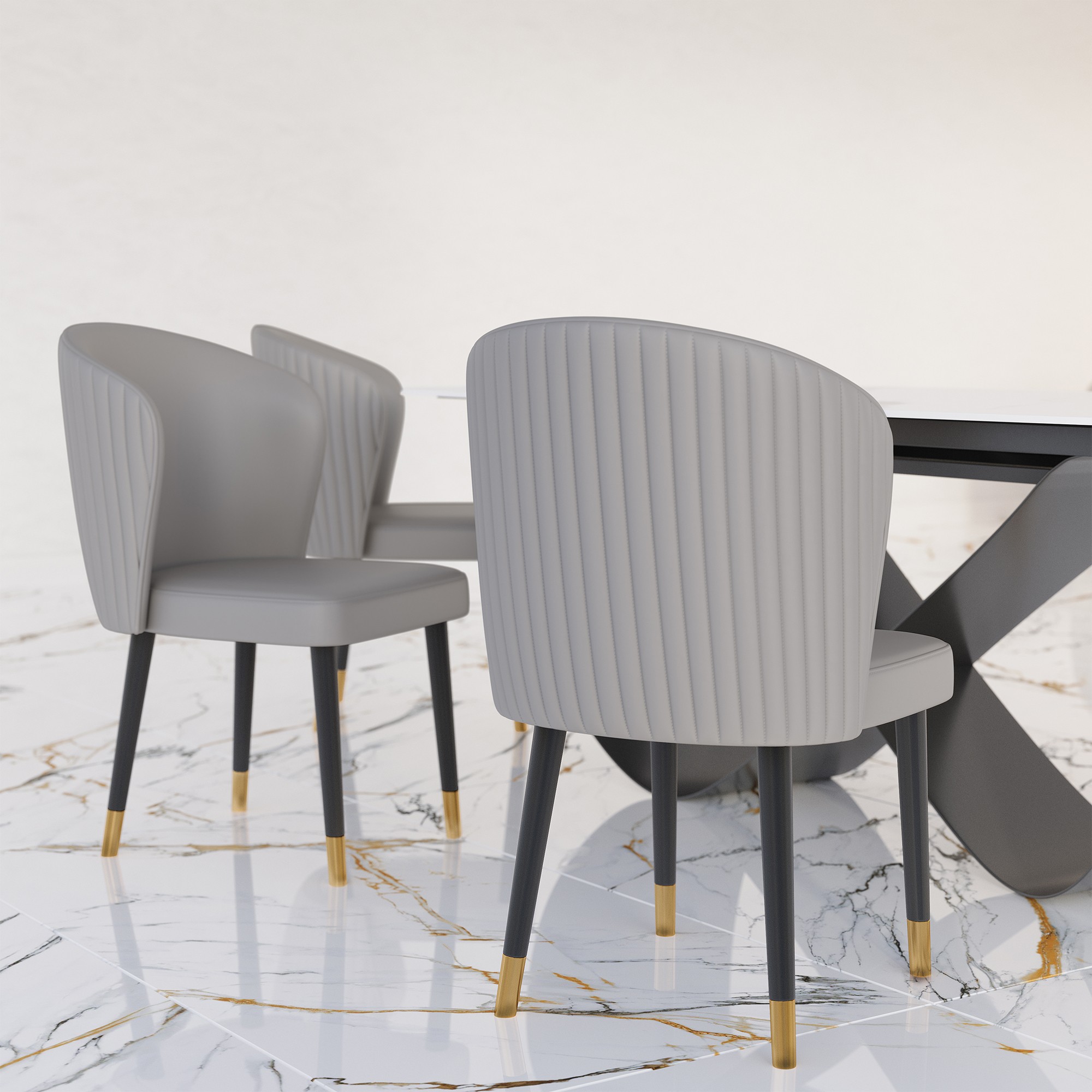 Giulia Grillo Der Prunkvolle Grey Stuhl Design-Stuhl