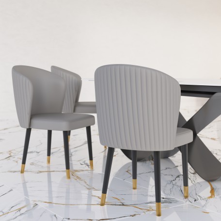 Der Prunkvolle Grey Stuhl Design-Stuhl Der Prunkvolle Grey Stuhl Design-Stuhl