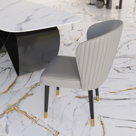 Der Prunkvolle Grey Stuhl Design-Stuhl Der Prunkvolle Grey Stuhl Design-Stuhl