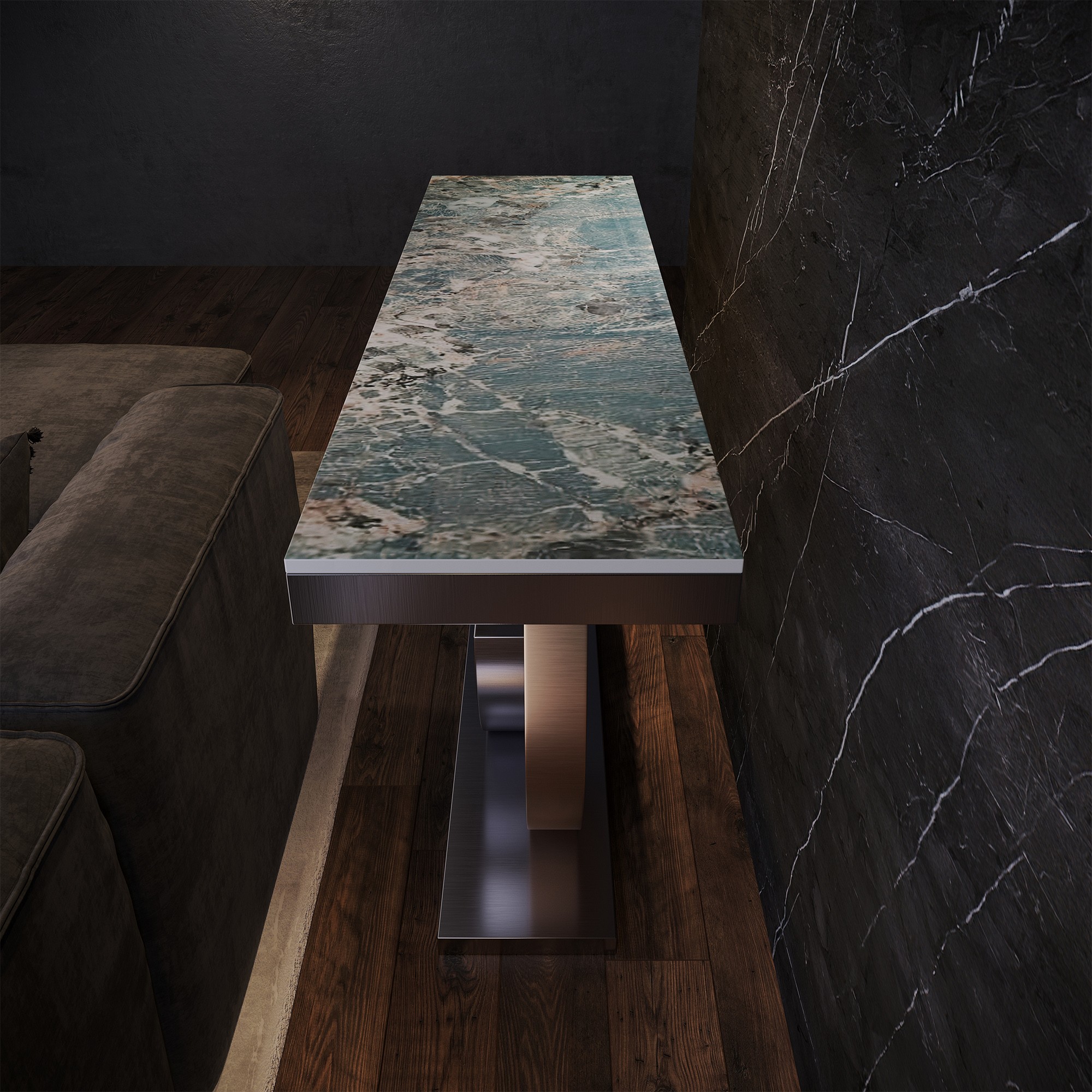 Giulia Grillo Geflecht-Konsole 120cm