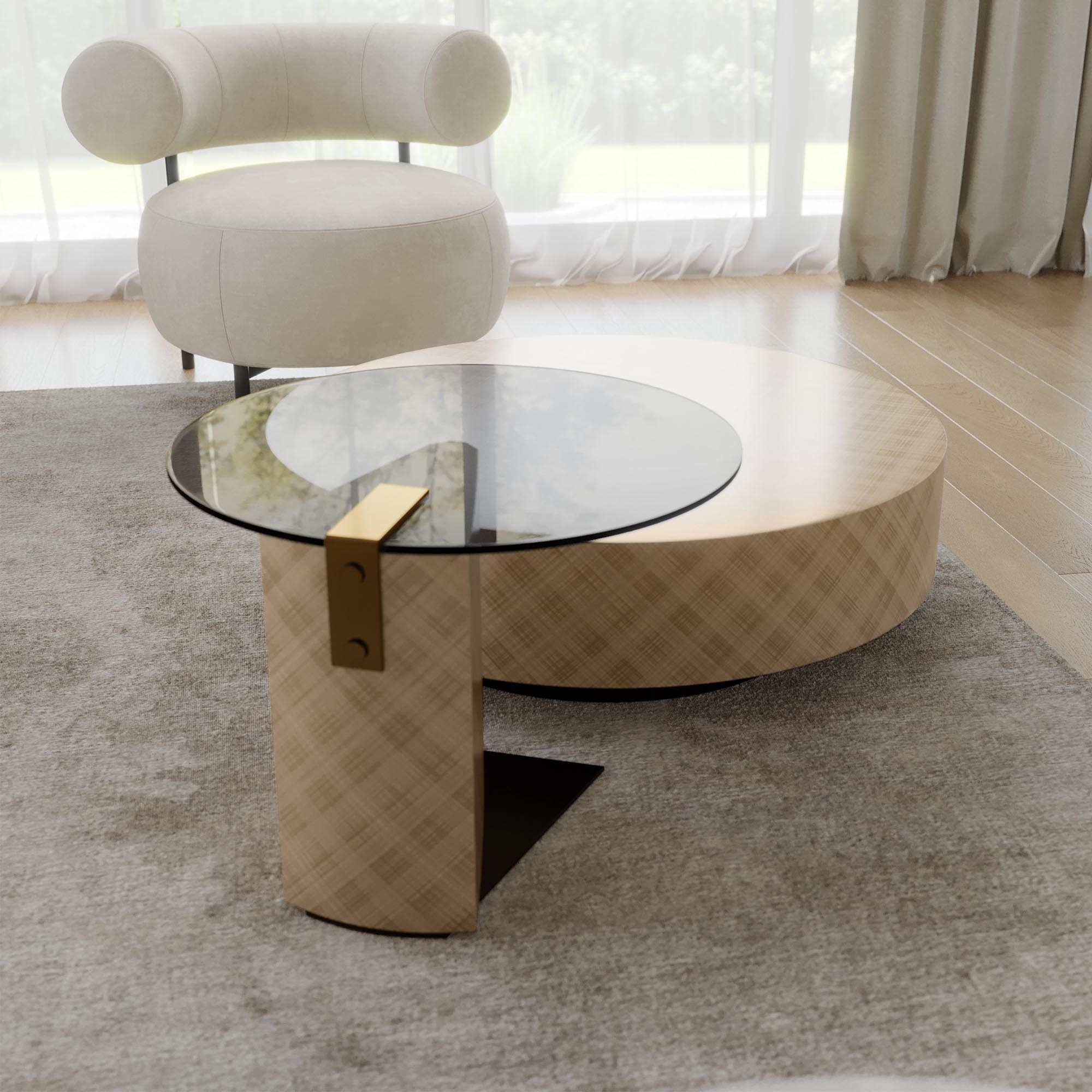 Giulia Grillo Tavolino Bronzo Tavolino da salotto di design
