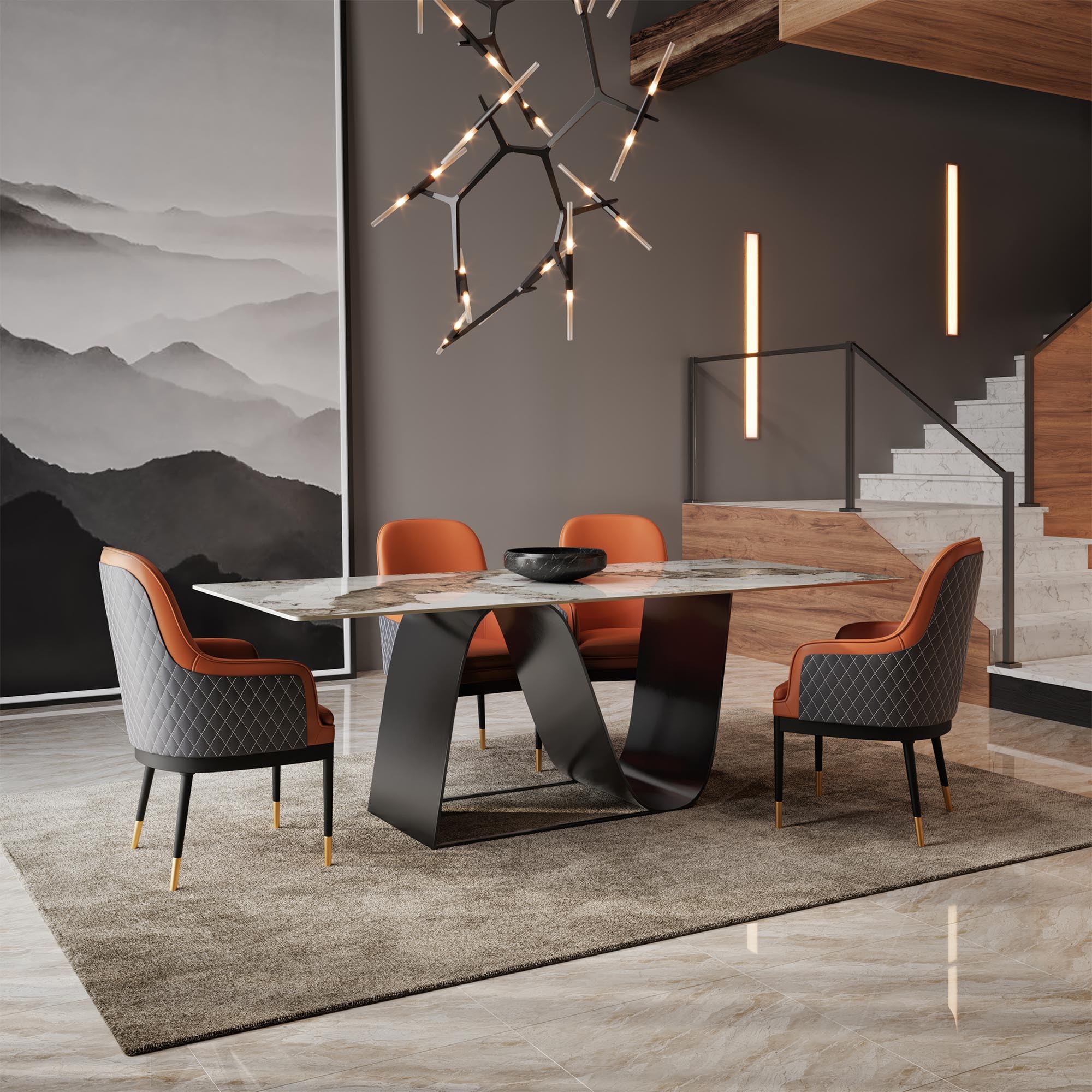Giulia Grillo Elvis Orange Stuhl Design Stuhl