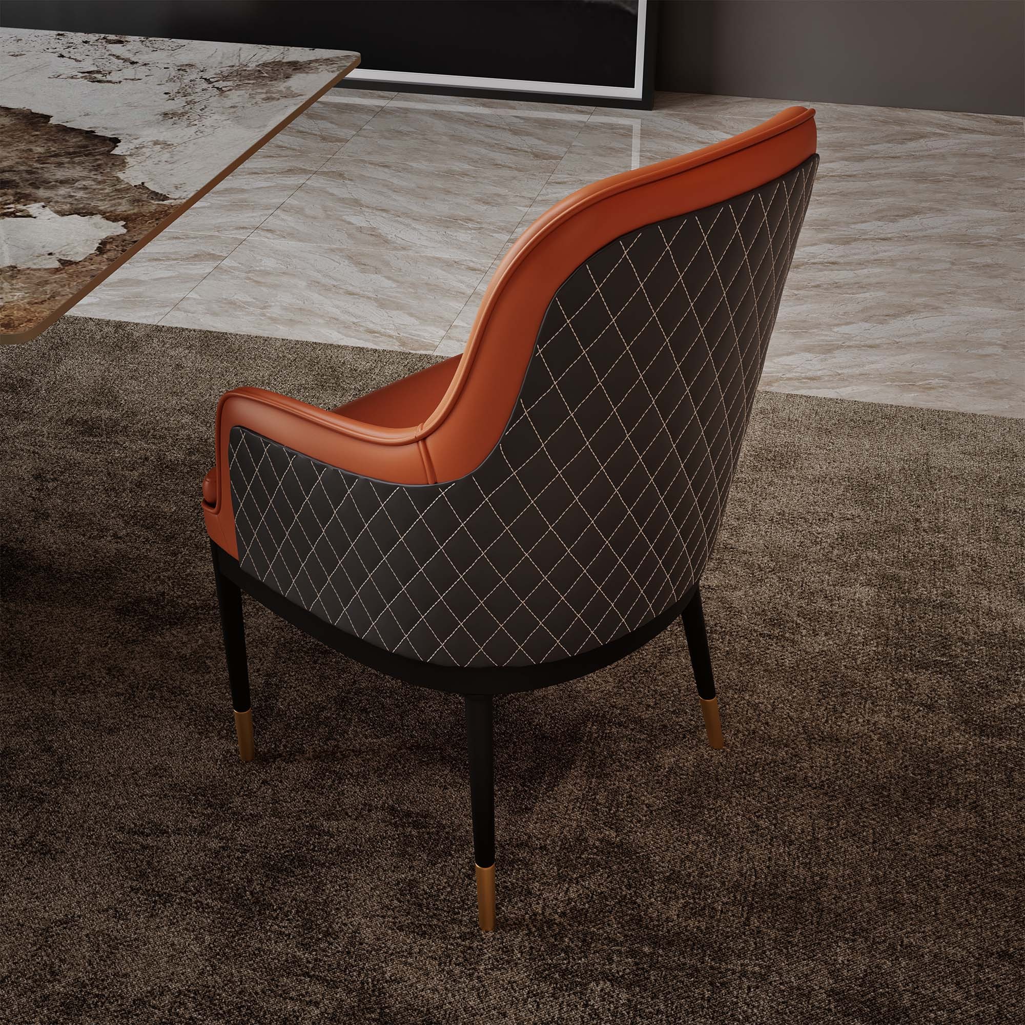Giulia Grillo Elvis Orange Stuhl Design Stuhl