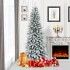 Slim Snow-covered Christmas tree 210cm Giulia Grillo - 5