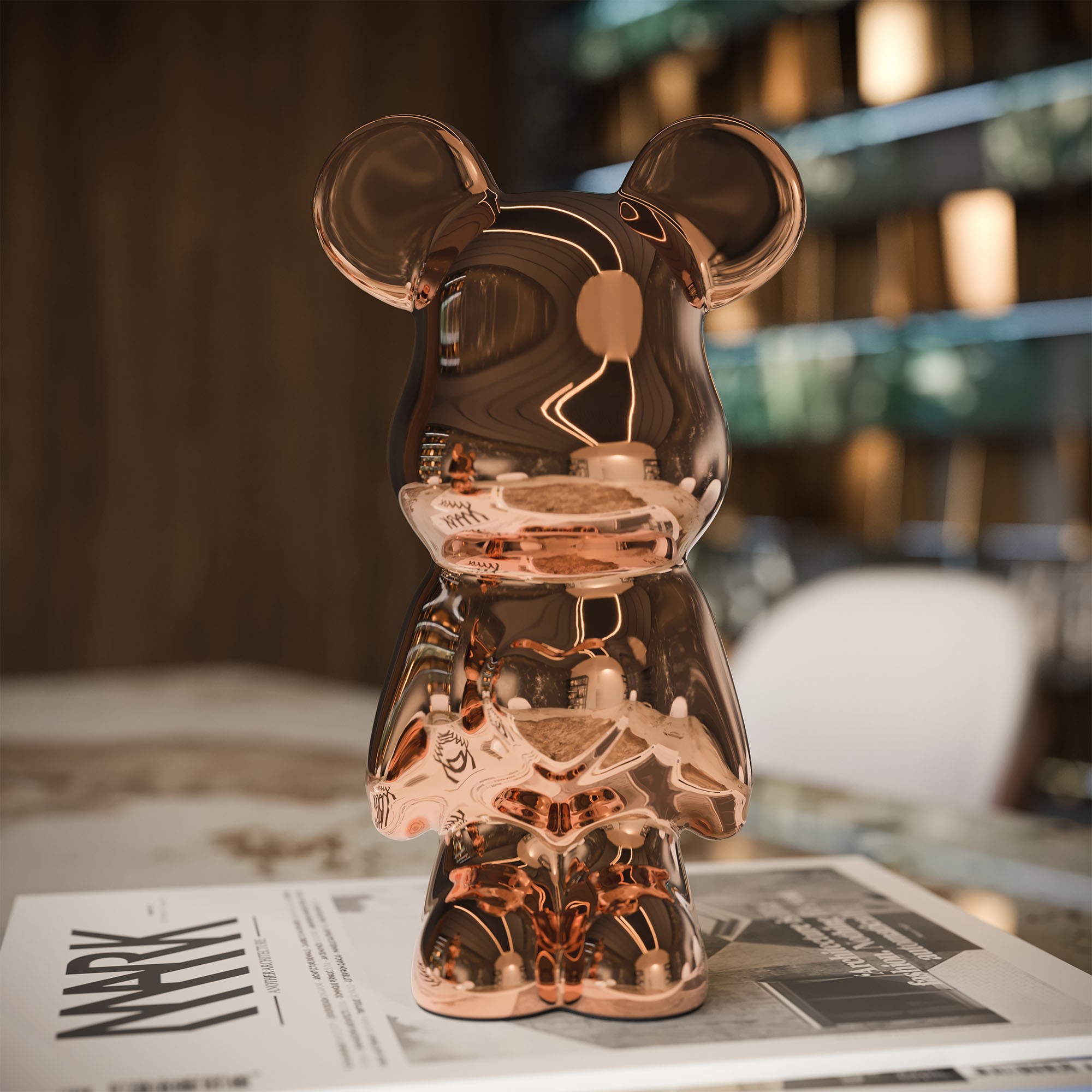 Giulia Grillo Love Bear Design Ornament - Pink Edition