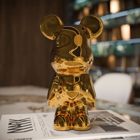 Design-Ornament Liebesbär - Gold Edition