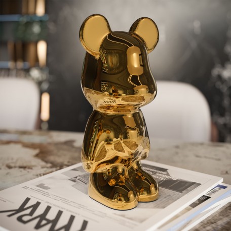 Design-Ornament Liebesbär - Gold Edition