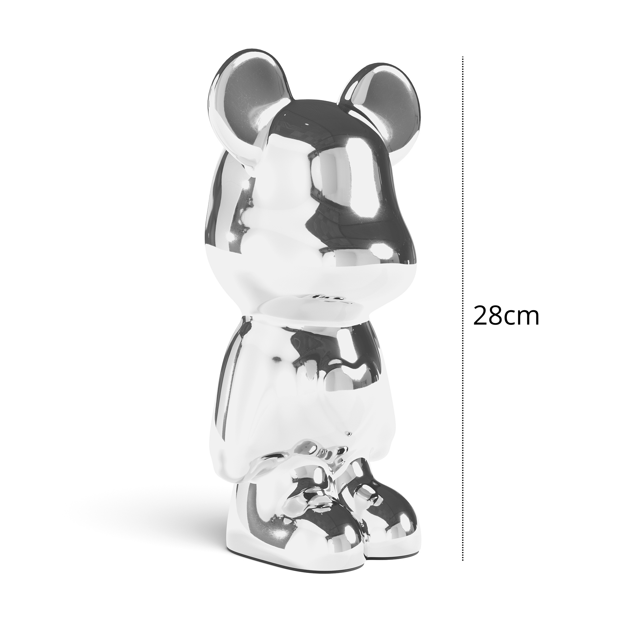 Giulia Grillo Adorno de diseño de Oso Amoroso - Edición Plata
