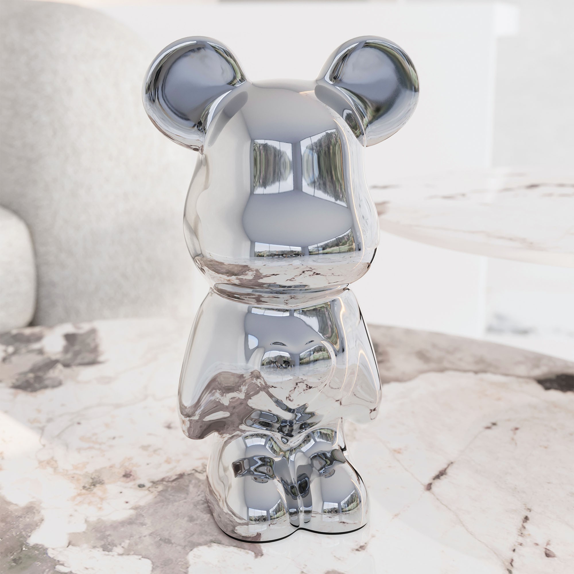 Giulia Grillo Adorno de diseño de Oso Amoroso - Edición Plata