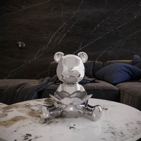Object holder design Bear Silver Object holder design Bear Silver