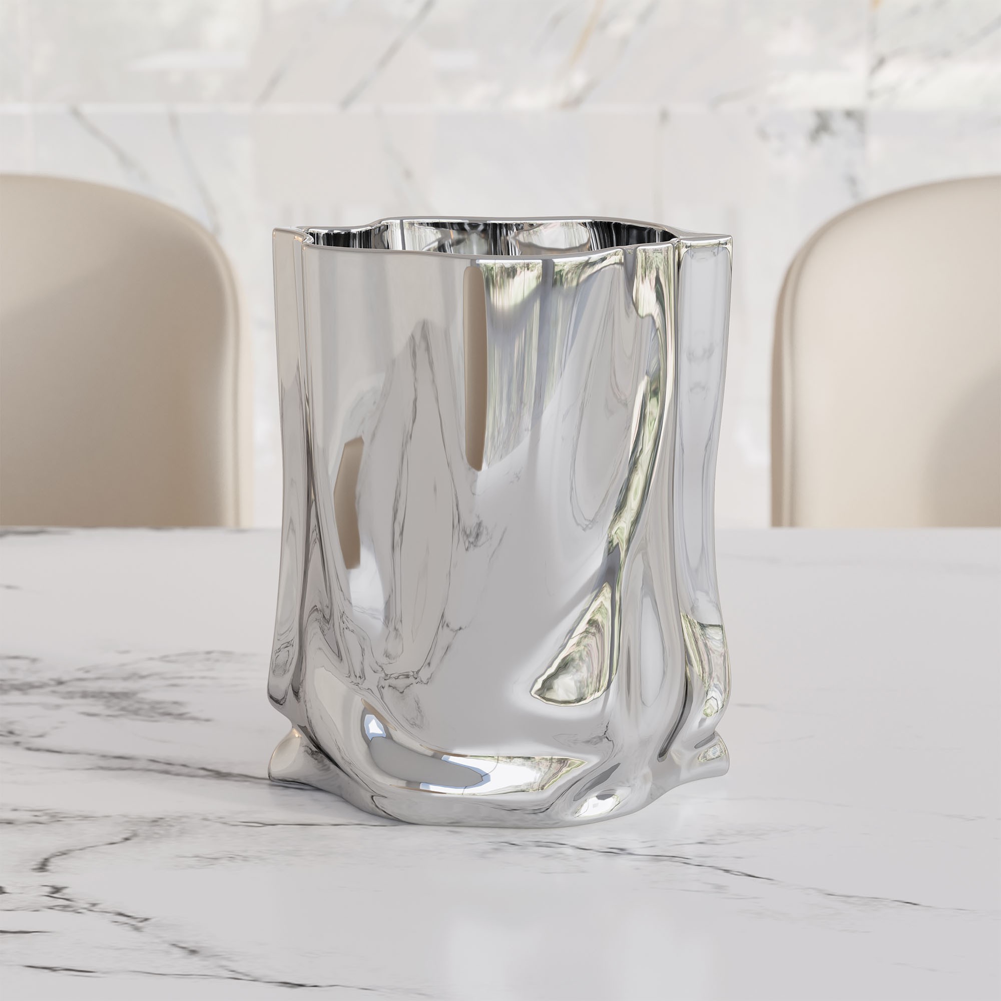 Giulia Grillo Design Vase Silberne Emotionen