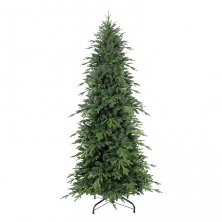 Realistic Christmas Tree Slim Green Fir Magic Box 210cm