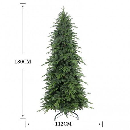 Realistic Christmas Tree Slim Green Fir Magic Box 180cm Realistic Christmas Tree Slim Green Fir Magic Box 180cm