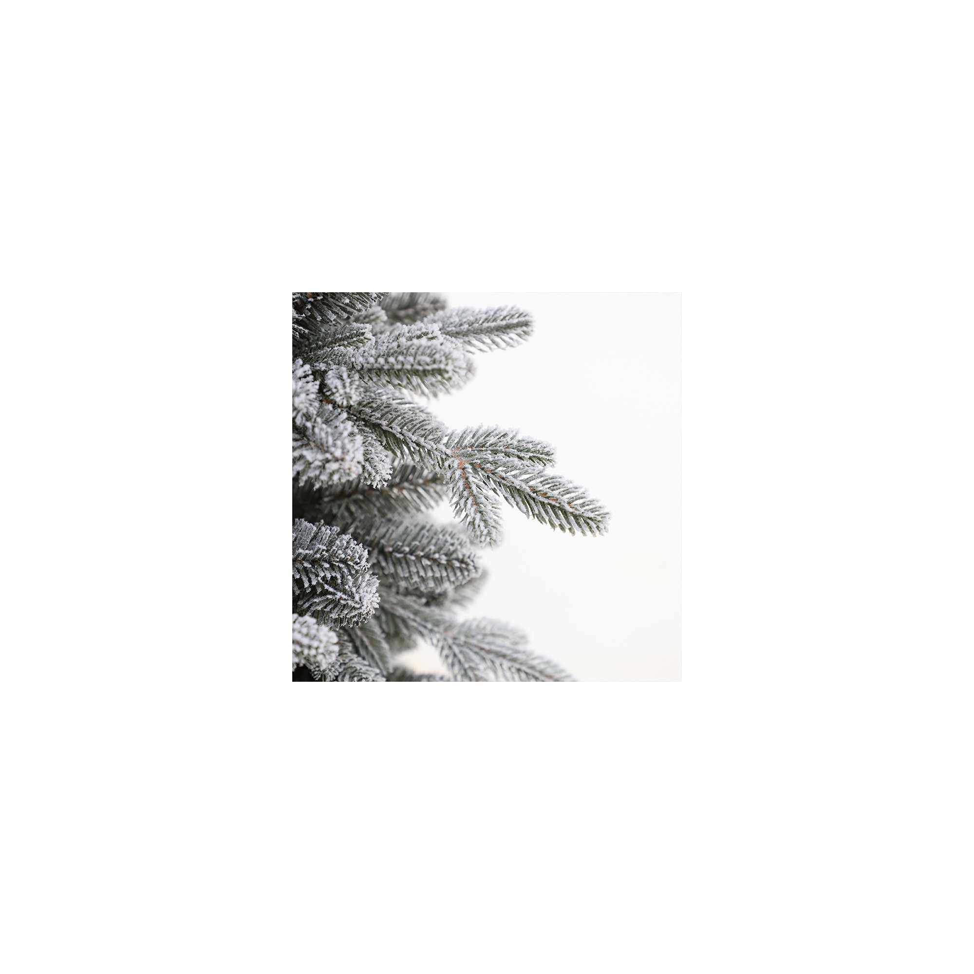 Giulia Grillo Realistic Slim Christmas Tree Snow-covered Fir Tree with Snow-covered Crowns 180cm