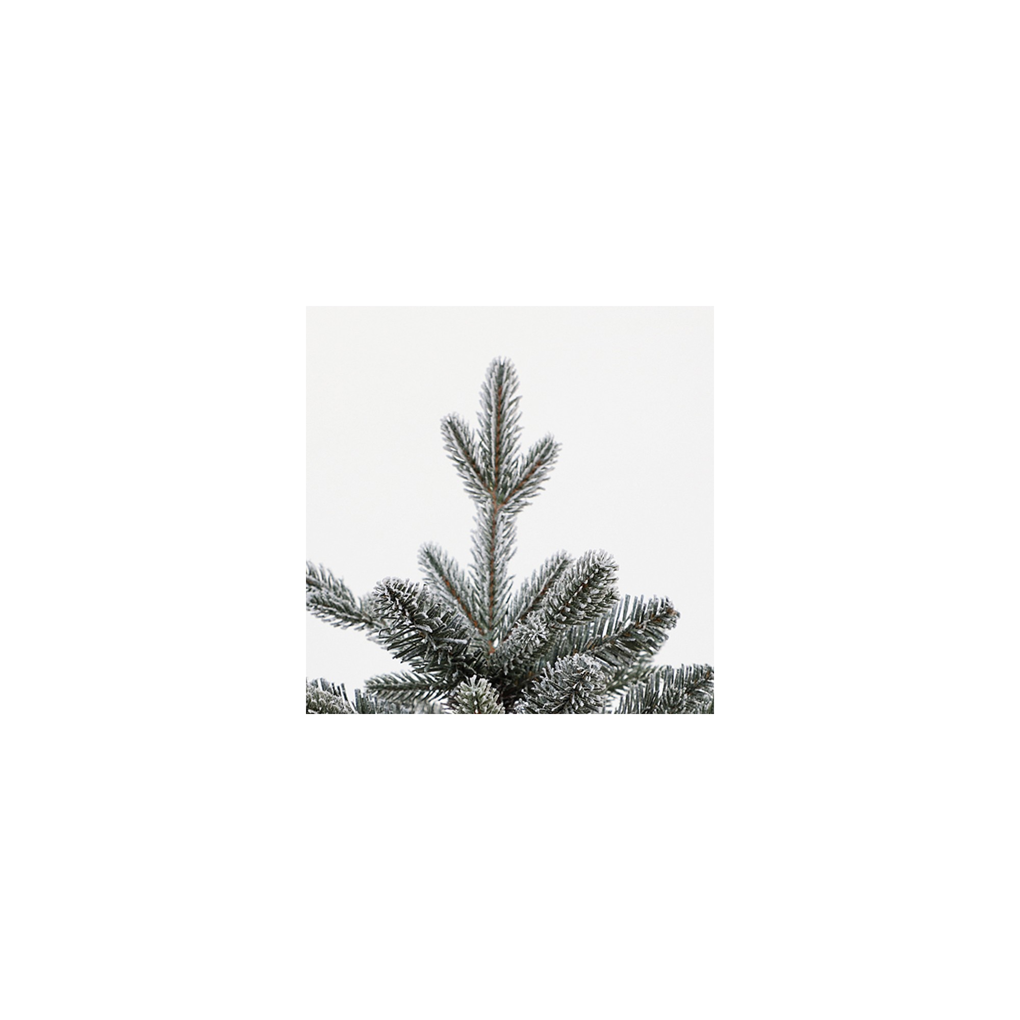 Giulia Grillo Sapin de Noël Slim réaliste et fin, sapin enneigé avec couronnes enneigées, 180 cm