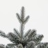 Sapin de Noël Slim réaliste et fin, sapin enneigé avec couronnes enneigées, 180 cm