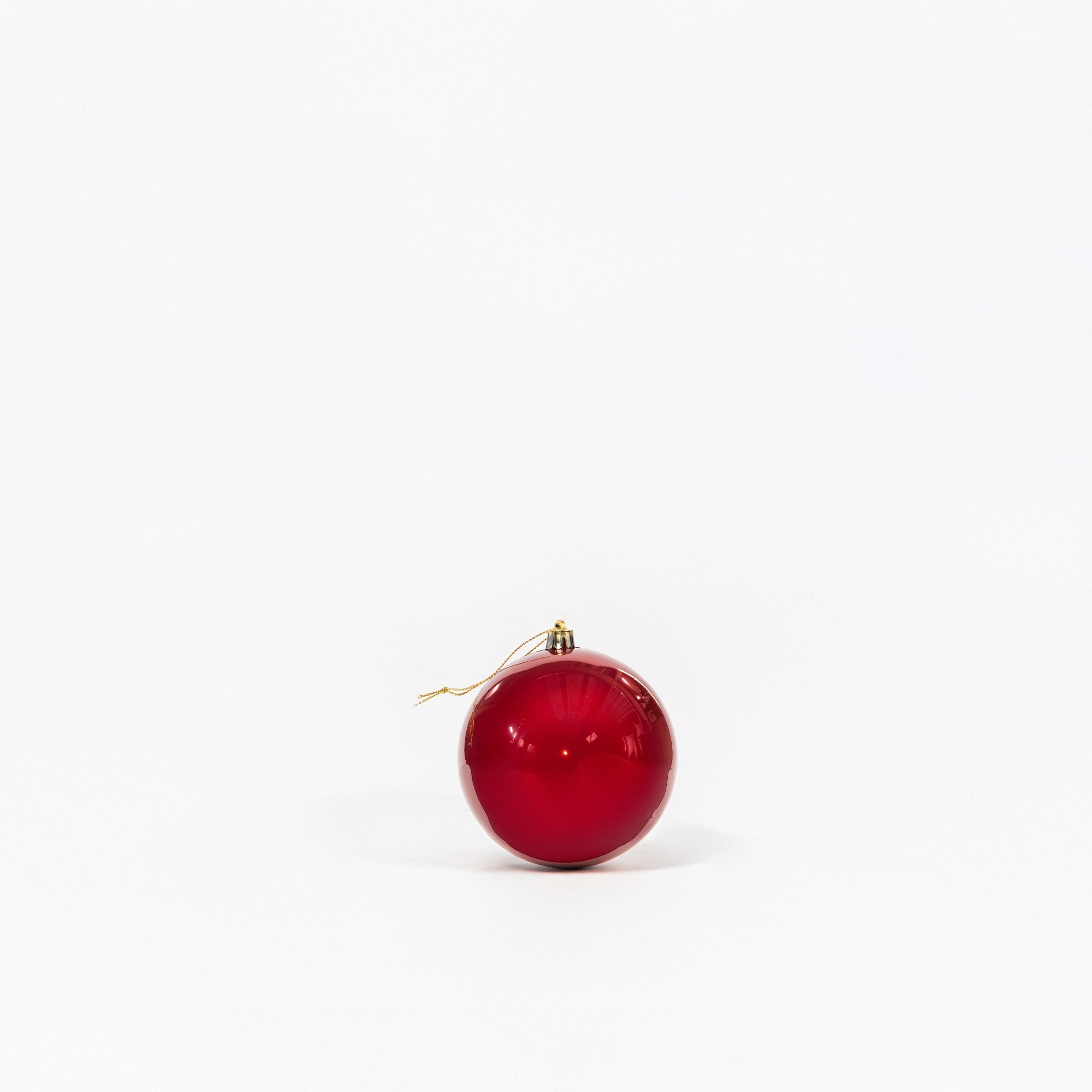 Giulia Grillo Boules de Noël Nacrées "Rouge Nacré" ⌀10cm, lot de 4