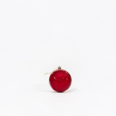 Boules de Noël Nacrées "Rouge Nacré" ⌀10cm, lot de 4