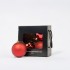 Mix Sfere Natalizie Rossa (2pcs lucidi, 1pcs opaco, 1pcs Glitter) ⌀10cm, 4pcs/set