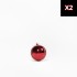 Mix Sfere Natalizie Rossa (2pcs lucidi, 1pcs opaco, 1pcs Glitter) ⌀10cm, 4pcs/set