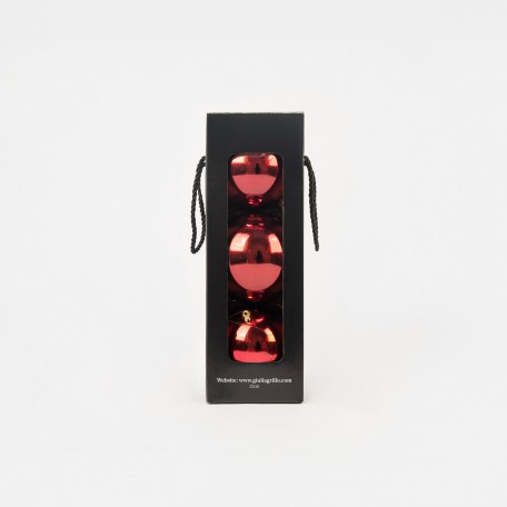 Glänzende Weihnachtskugel „Shiny Red“ ⌀12cm, 3 Stück/Set Glänzende Weihnachtskugel „Shiny Red“ ⌀12cm, 3 Stück/Set
