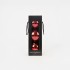 Boule de Noël Brillante "Rouge Éclatant" ⌀12cm, 3pcs/ensemble