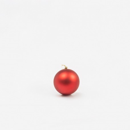 Matte Weihnachtskugeln „Mat Red“ ⌀12cm, 3 Stück/Set