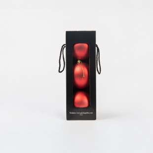 Boules de Noël Mat "Rouge...