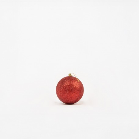 Glitter bola de Navidad "Glitter rojo" х12cm, 3pcs/set