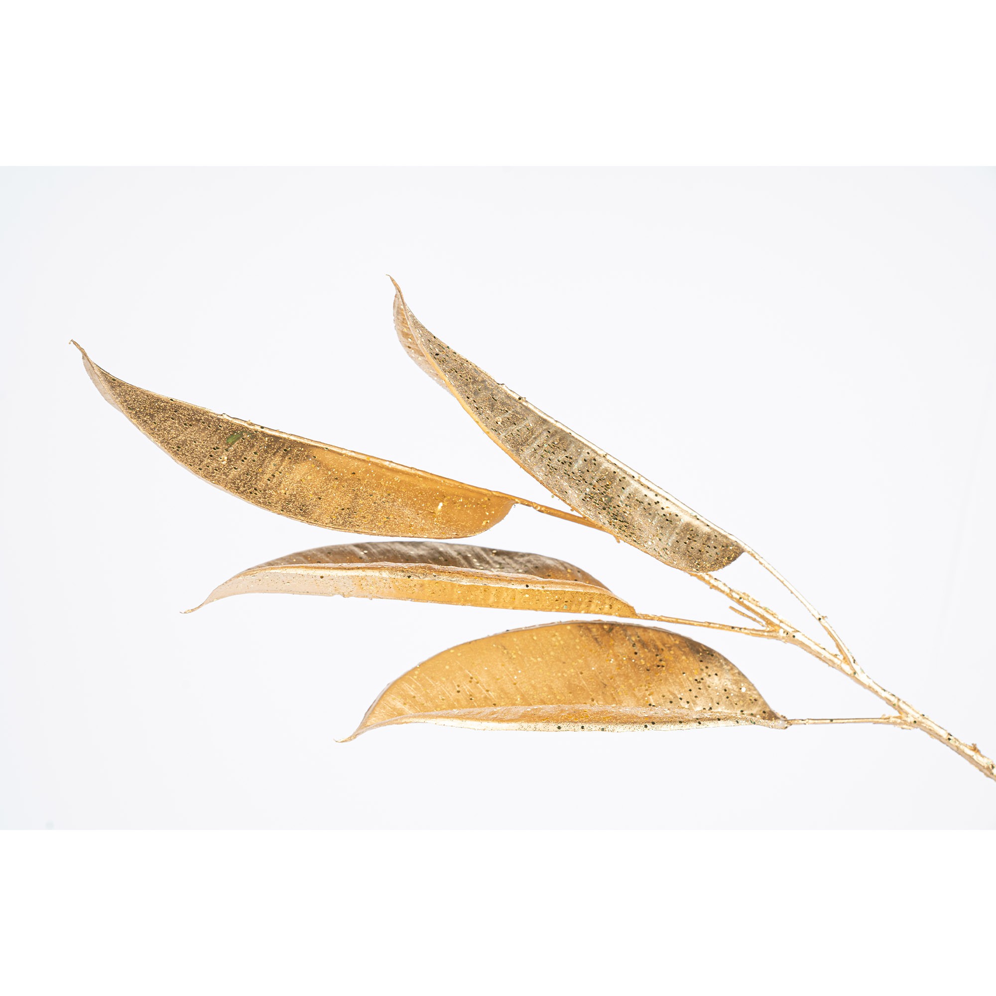 Giulia Grillo Decorative Branch with Golden Leaves