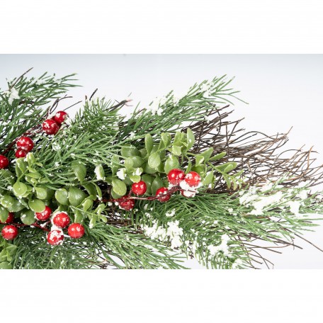 Branche Décorative Enneigée avec Effet Forestier
