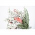 Ramo Decorativo con Agrifoglio Pigne Innevate e Bacche Rosse