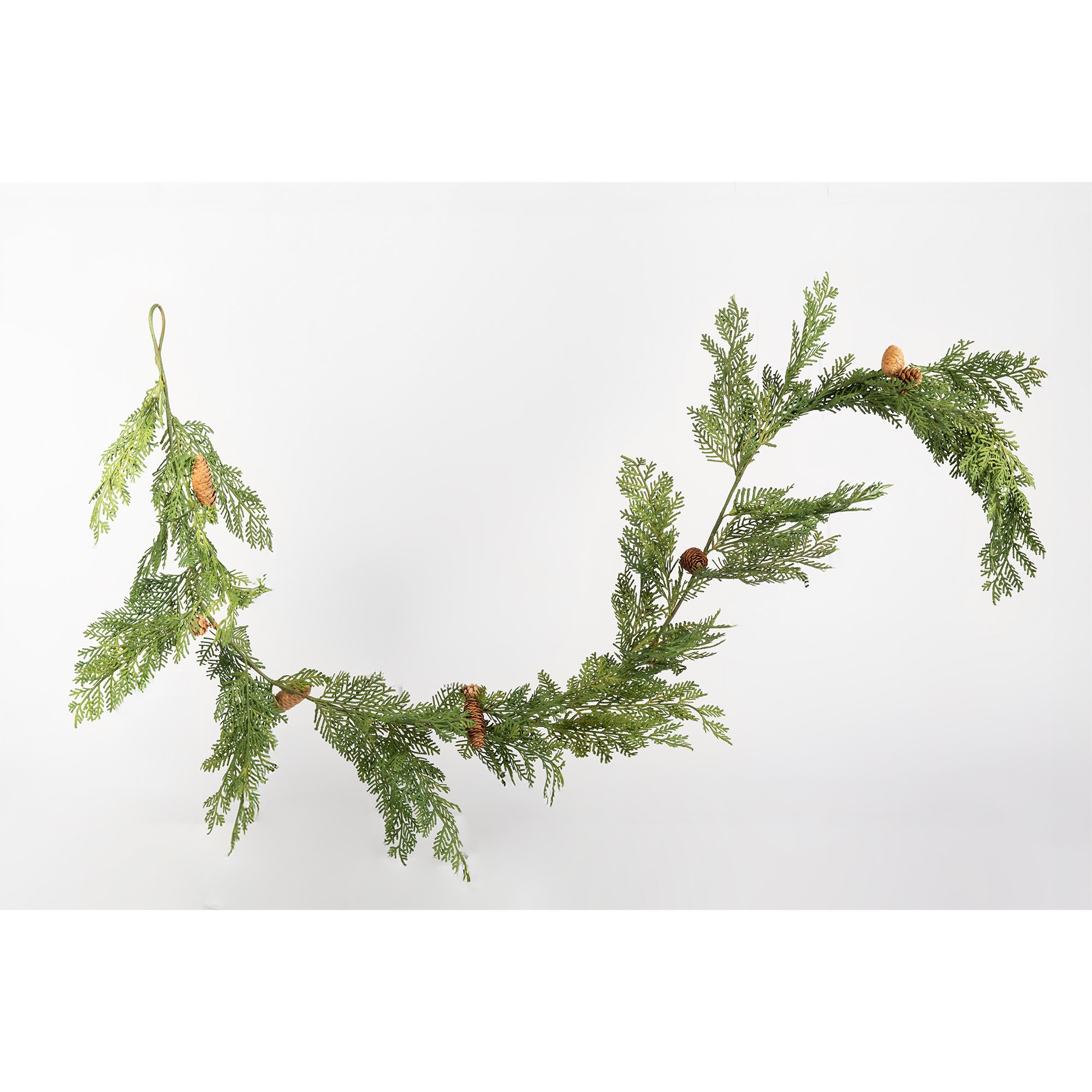 Giulia Grillo Decorative Garland with Pine Cone and Greenery