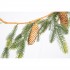 Festone Decorativo Rami di Pino e Pigne Naturali