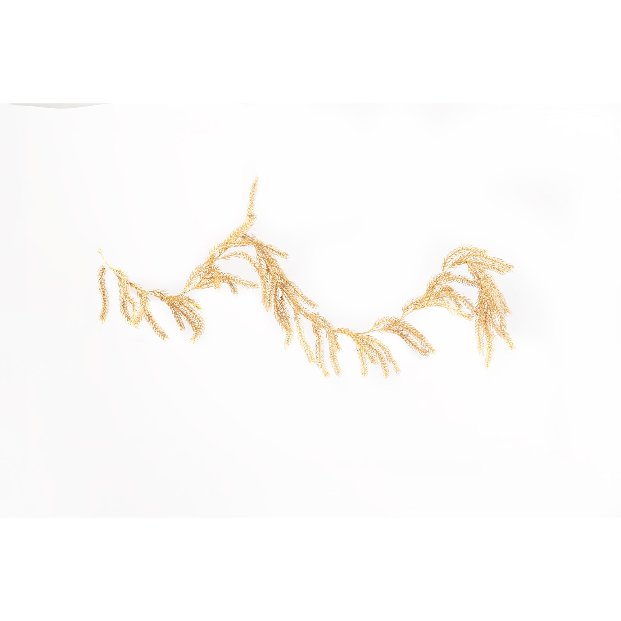 Giulia Grillo Decorative Golden Garland with Glittery Branches