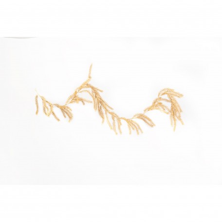 Festone Decorativo Dorato con Rami Glitterati