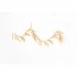 Festone Decorativo Dorato con Rami Glitterati