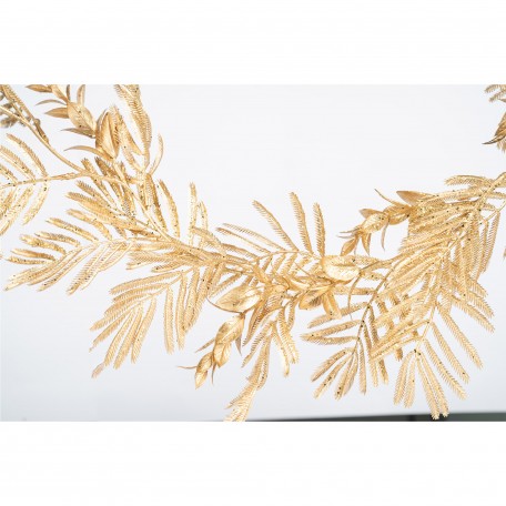 Chice Dekorative Goldene Girlande mit Glitzernden Blättern Chice Dekorative Goldene Girlande mit Glitzernden Blättern