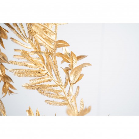 Chice Dekorative Goldene Girlande mit Glitzernden Blättern Chice Dekorative Goldene Girlande mit Glitzernden Blättern