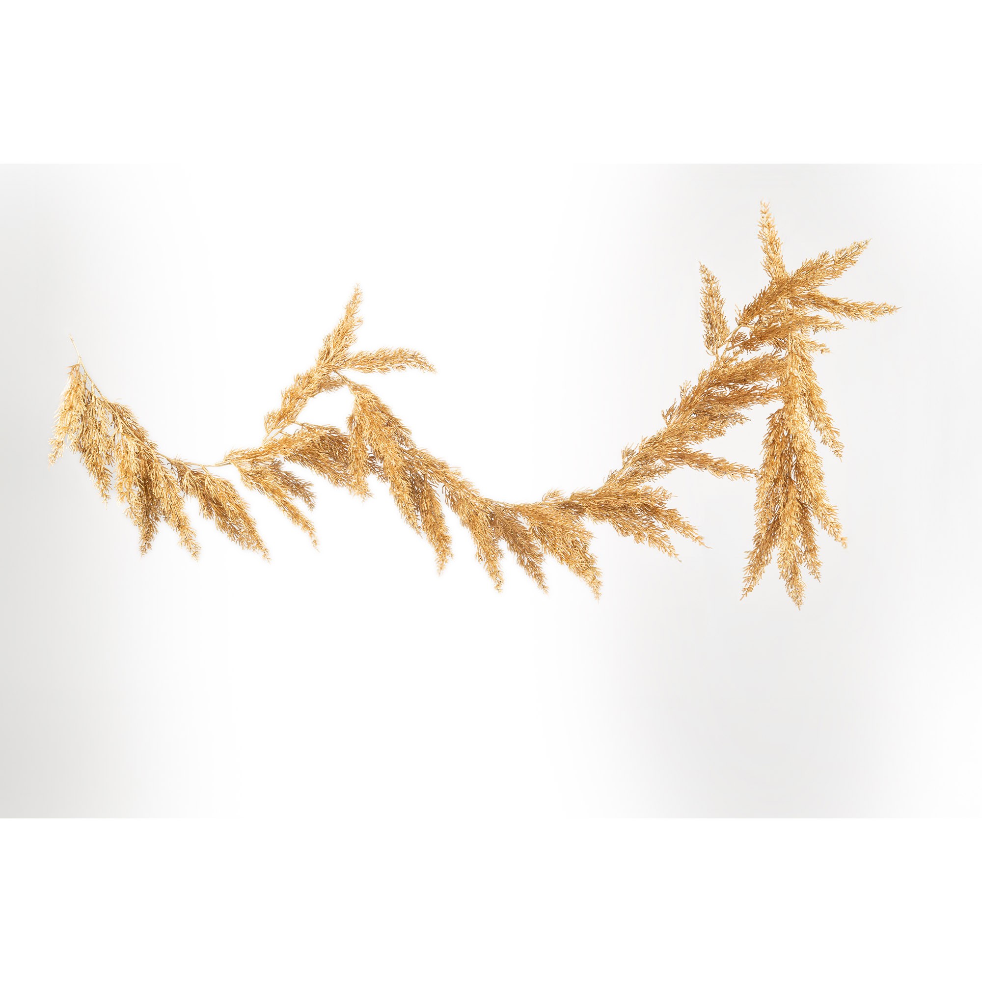 Giulia Grillo Couronne de Pampas Dorée Pailletée