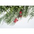 Couronne avec Baies Rouges et Aiguilles de Pin