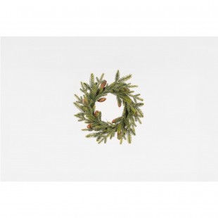 Green Wreath with Pine Cones