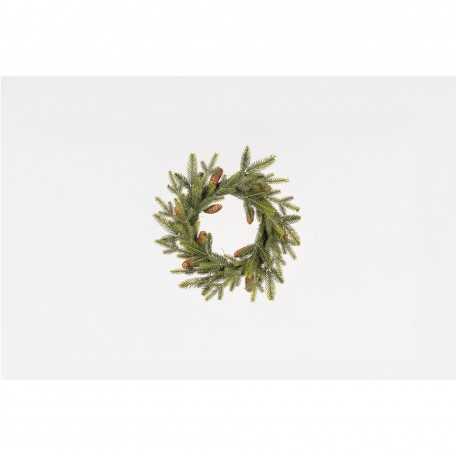 Couronne Verte avec des Pommes de Pin