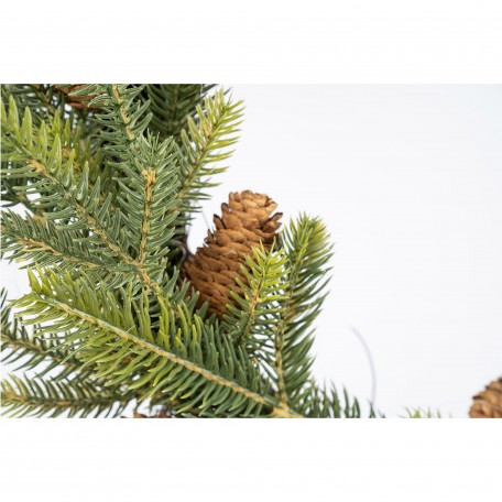 Green Wreath with Pine Cones
