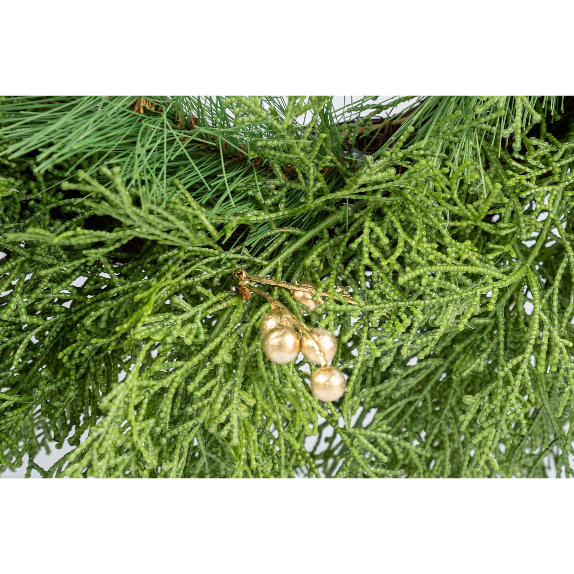 Giulia Grillo Green Wreath with Red Bow