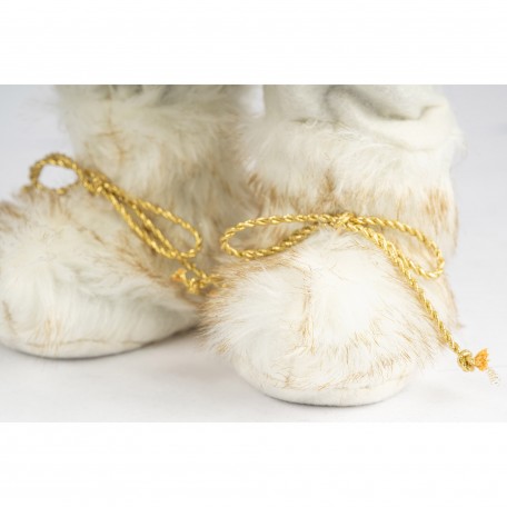 Dekorativer Weihnachtsmann in Creme und Gold Dekorativer Weihnachtsmann in Creme und Gold