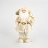 Dekorativer Weihnachtsmann in Creme und Gold