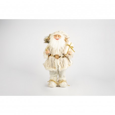 Papá Noel Decorativo en Marfil