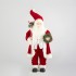 Dekorativer Roter Weihnachtsmann mit Kranz und Beeren